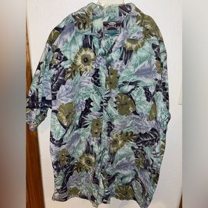 Original Double Impact Hawaiian button down